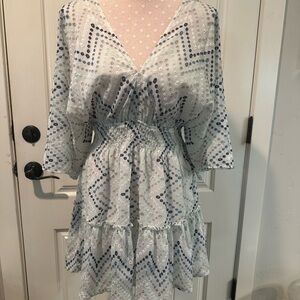 Sundress with sleeves above knee